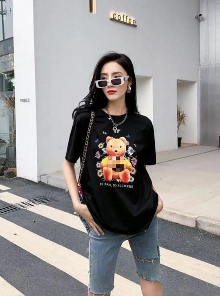 

famous women animal print t shirt men casual tees summer man short sleeve trendy hip hop street clothes streetwear causal spor8020860, White