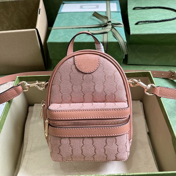 

designer mini backpacks luxury shoulder bags 1:1 quality genuine leather schoolbags 739701 14cm with box mg065