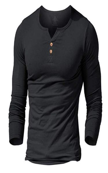 

men039s henley t shirt fitted dress sleeve for men shirts cotton casual bodybuilding fitness tshirt tshirts3853565, White;black