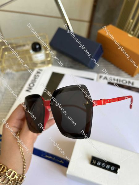

fashion designer cool sunglasses 2023 new polarized sunglasses box driving street p women's tide75fh, Black
