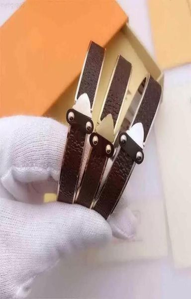 

bracelet men and women bangle leather stainless steel buckle leathers bracelets engagement party jewelry gift9651048, Black