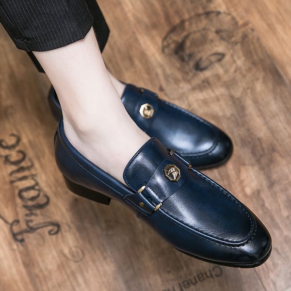 

dress shoes summer breathable men loafers large size leather fashion designer boat moccasin homme party 230812, Black