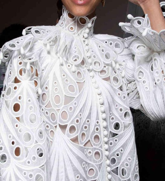 

boho inspired spring vintage white blouse woman for women long sleeve hollow out women blouses shirts chic ruffle sleeve boho2157543