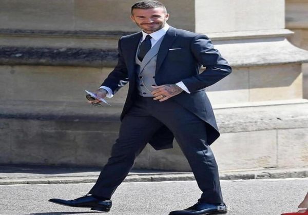 

2019 new wedding tuxedos tailmade slim fit groom wear suits custom made groomsmen prom party suits jacketpantsvest9274367, Black;gray