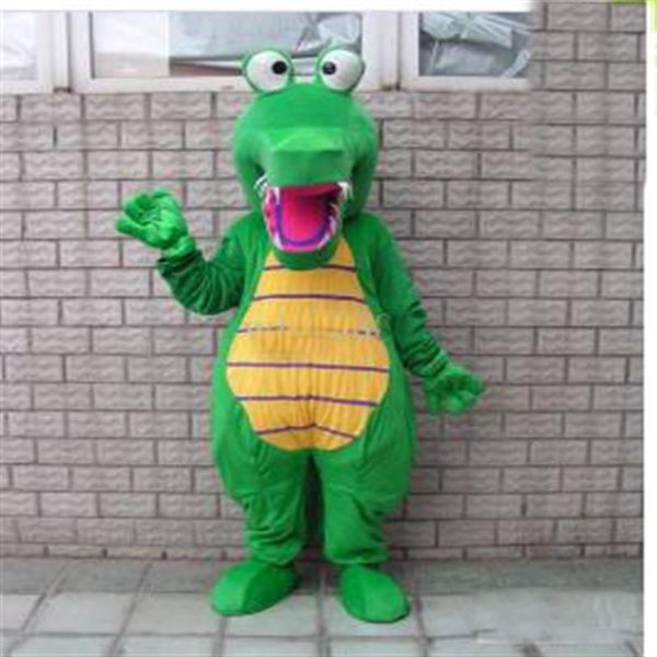

2018 crocodile alligator mascot costume fancy296r, Red;yellow