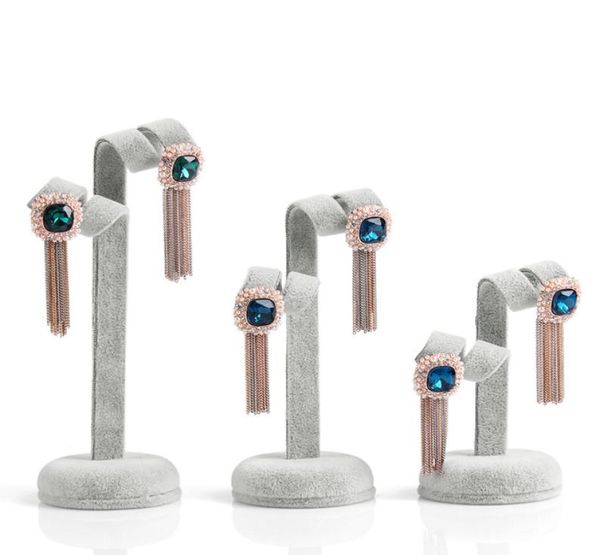 

1 set 3 pcs earring stand ear stud holder earring pendants jewelry display decoration shelf showcase9912280, Black