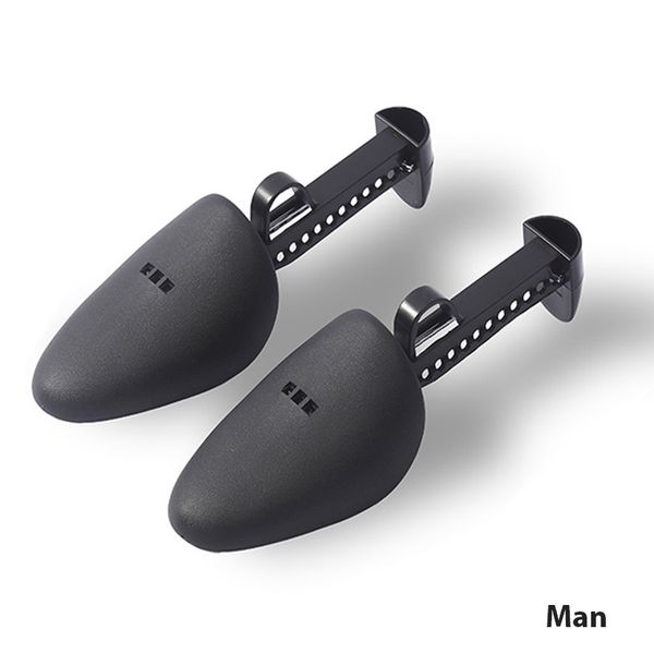 

shoe parts accessories brand 1 pair plastic shoe tree shaper shapes stretcher adjustable for women men fashion black shoe tree 230812, White;pink