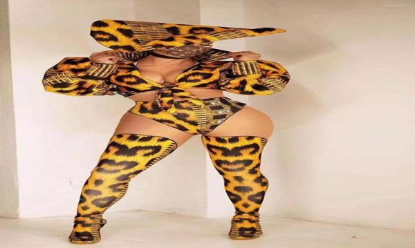 

stage wear pole dance clothing show model costume gold outfit with hat nightclub bar performance women party5243447, Black;red