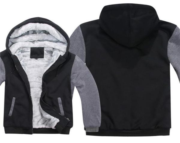 

customize hoodies men cool fashion coat printed thicken sweatshirt mans jacket hoody y2007049522484, Black