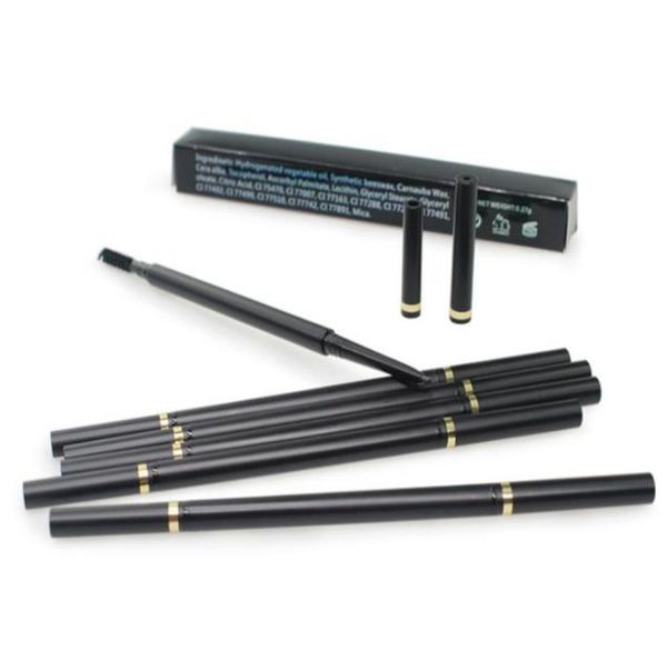 

6 colors automatic eyebrow pencil waterproof no logo makeup eyebrow eye brow pen with brush tatto eyebrow pencil beau7697632