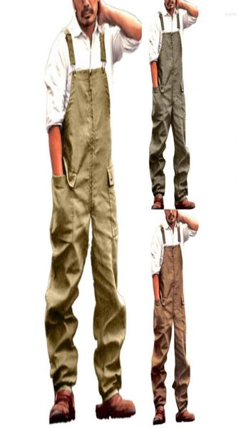 

men039s jeans men039s overalls baggy trousers jumpsuits men pants pockets onepiece long loose cargo jumpsuit streetwear1055697, Blue