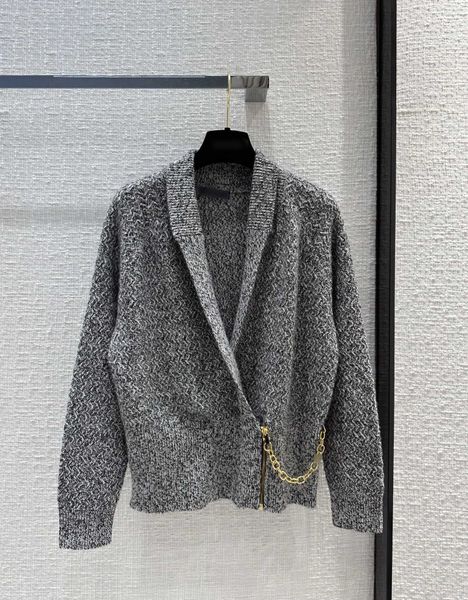 

milan runway jackets 2023 new autumn wintern lapel neck long sleeve brand same style coats women's designer sweater 0814-4, Black;brown