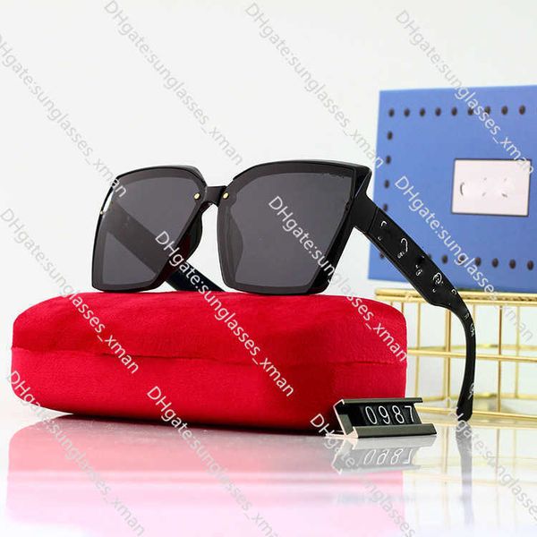 

Fashion Designer Cool sunglasses 2023 trend Sunglasses Polarized men's and women's fashion two-color square large frame glasses flat 1Z0SF