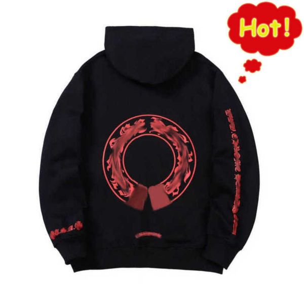 

luxury mens fashion jackets hoodies brand sweatshirts designers zipper hooded sweater men women casual pullover sanskrit horseshoe hoodie c, Black;brown