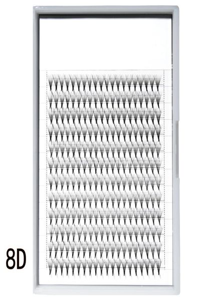 

qsty eyelashes premade wide fans 8d faux mink hair natural long grafting false lashes short stem russian volume professional eyela2358525
