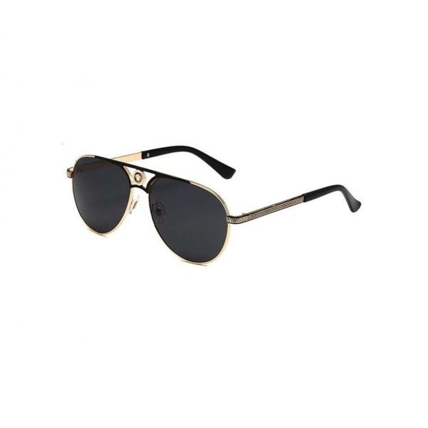 

2239 new metal sunglasses, large frame driving sunglasses, damp and uv resistant glasses, White;black