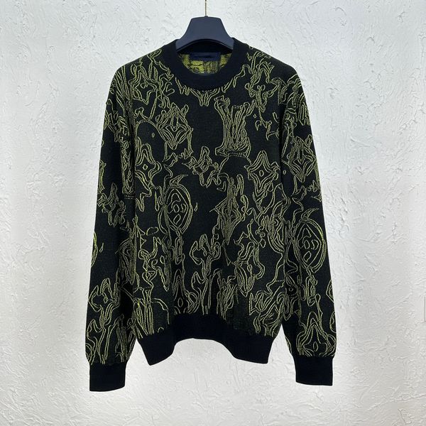 

men's designer sweaters italy paris classic rs letter short long sleeve loose pullover sweater high street ins wool sweater l0811, White;black