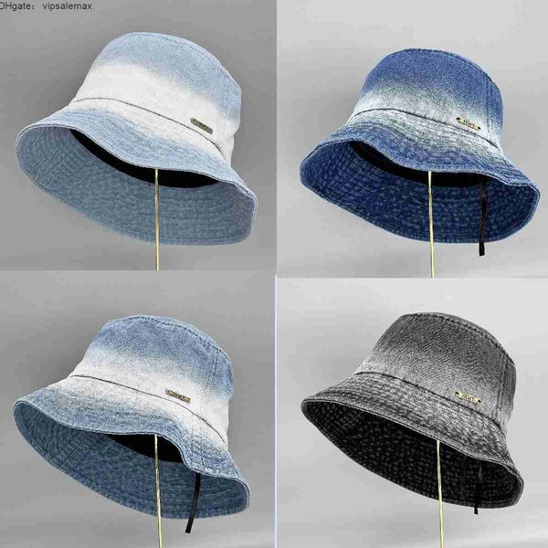 

stingy brim hats japanese designer style render mixed color cowboy fisherman hat female niche casual fashion sun basin hat 230411, Blue;gray