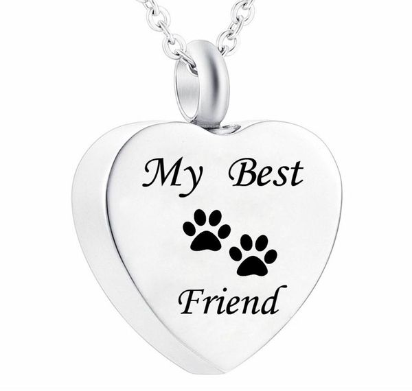 

memorial pet ashes keepsake dog cat cremation jewelry urn pendant necklace paw print ash memorial keepsake9593640, Silver