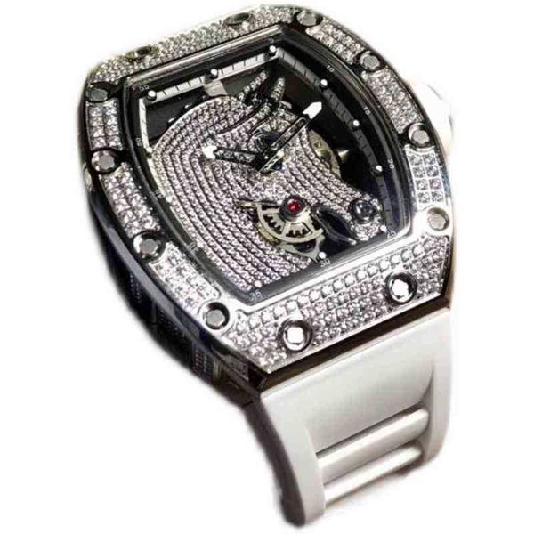 

watches wristwatch luxury richa milles designer fashion men's fully automatic mechanical watch with diamond personalized tape