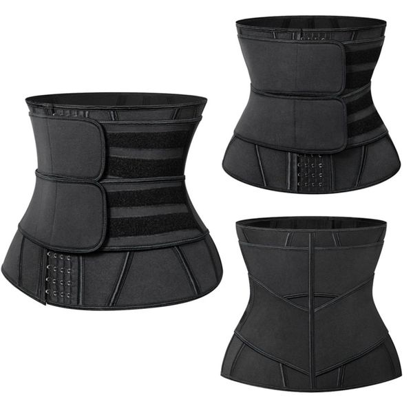 

neoprene waist trainer for women underwear corset sauna sweat belts hook closure design double straps tummy shapewear body shapers7109677