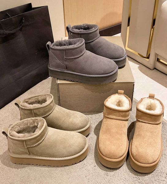 

women boots designer uggit for australia snow boot womens tasman tazz slippers mini platform booties winter suede wool shoes ladies warm aus, Black