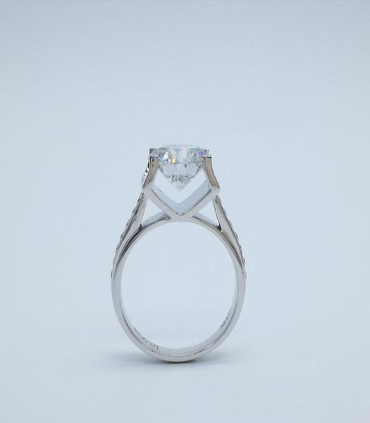 

domineering horns shape 9k14k18k moissanite diamond rings 3ct color df vvs for engagement and marriage proposal5660487, Slivery;golden