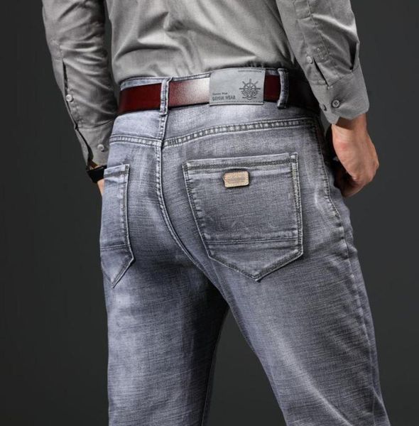 

cowboy vintage grey men cotton straight classic retro nostalgia jeans spring male denim pants designer size 2840307 men039s3128143, Blue