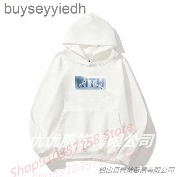 

fashion harajuku kith letter-printed hoodie sweatshirt sweater, Black