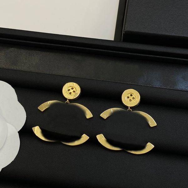 

fashion gold earrings designer channel woman double letter c stud button style not fade jewelry valentine wedding gifts, Golden;silver