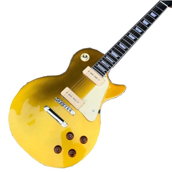 

guitar shop new gold silver pink 6-string custom electric guitar fast shipping