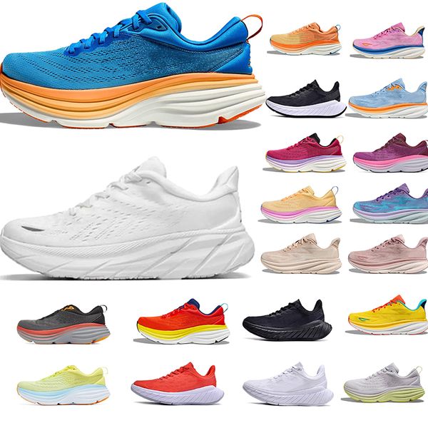 

people hoka one clifton 9 bondi 8 running shoes sports dhgate fashion hokas mens womens designer sneakers cushion triple black white blue mi