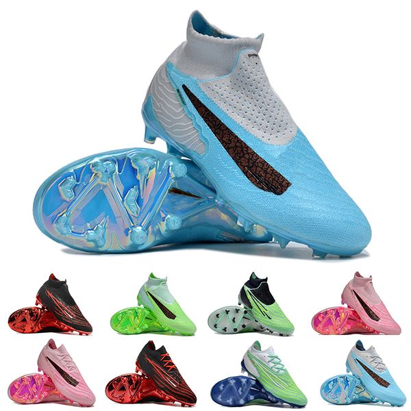 

mens kids youth soccer shoes phantom gx elite united df fg link pack limited edition flyease ghost lace green sky blue gold football cleats