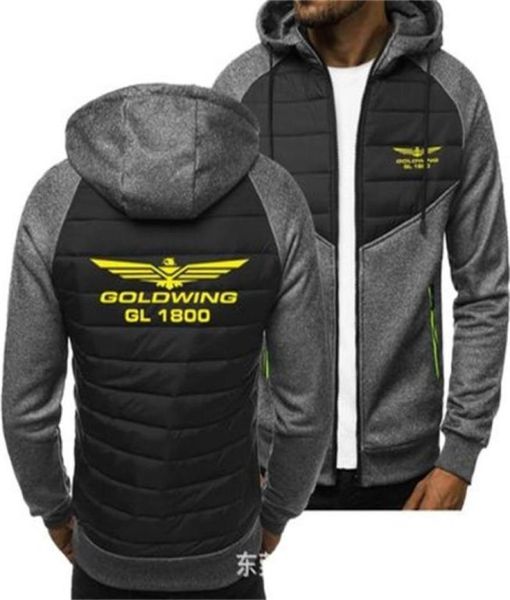 

2021 new men hoodies goldwing gl 1800 spring autumn jacket casual sweatshirt long sleeve zipper hoody54222432343954, Black