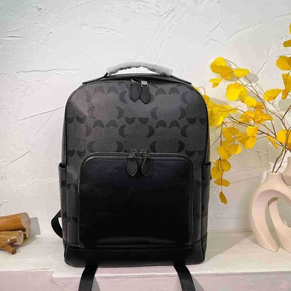 

trendy c print mens backpack bag luxury backpacks black back pack bookbag men coabag designers travel bag fashion all-match large capacity o