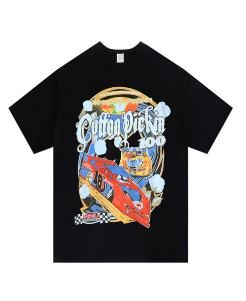 

t shirt men cotton print tshirt hip hop casual loose tshirt 2022 summer short sleeve tees6082700, Black;brown