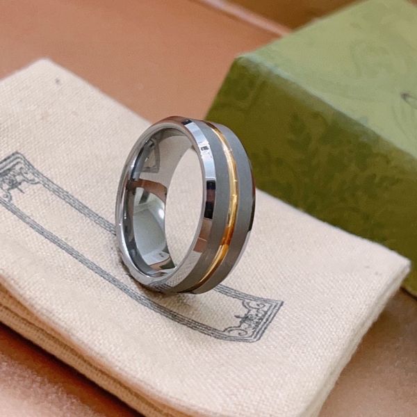 

fashionable women's luxury ring ggsity jewelry couple love ring stainless steel alloy gold plated craft fashion accessories never fade, Silver