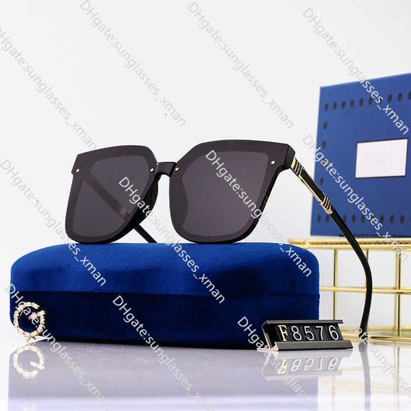

fashion designer cool sunglasses 2023 large frame polarized sunglasses men's and women's box gradient glasses 1nft2, Black
