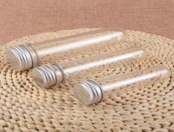 

30ml 40ml 65ml 100ml transparent mask bath salt test pet tube with aluminum cap clear plastic cosmetic tube with pressure sensitiv6312550