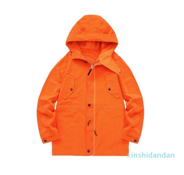 

2020 konng gonng new spring and autumn mid length jacket fashion brand windbreaker solid color8630886, Black;brown