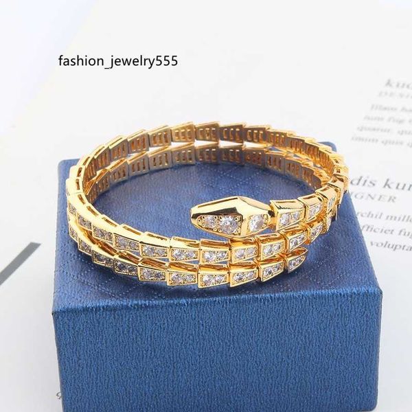 

18k gold plated snake bangle bracelets for women men charm infinity diamond tennis cuff bracelets luxury designer jewelry fashion party wedd, Black