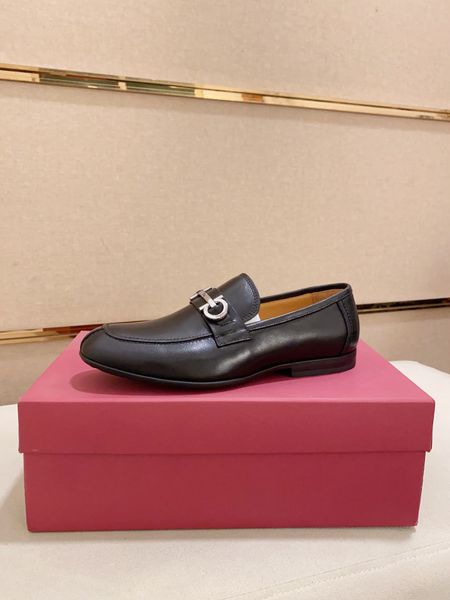 

brand name mens loafers dress shoes formal genuine leather wedding party quality size 6-11, Black