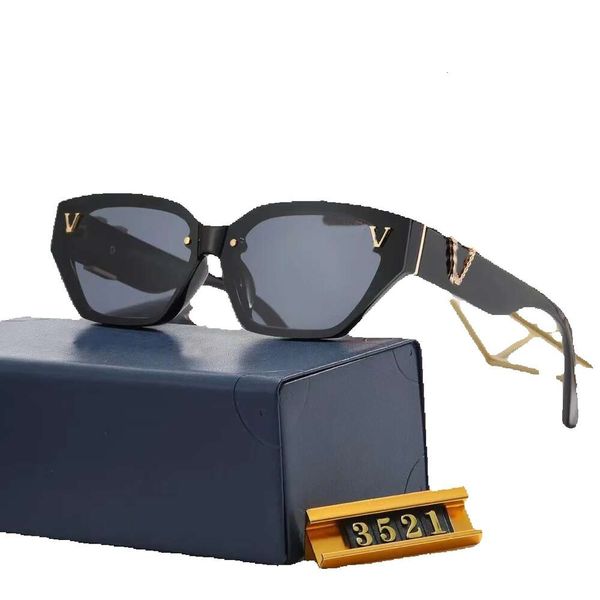 

new sunglasses box glasses metal designer men's and women's same style sunglasses with box uv protection, White;black