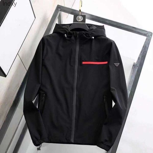 

designer mens jacket spring and autumn windrunner tee fashion hooded sports windbreaker casual zipper jackets clothing asian size m-3xl, Black;brown