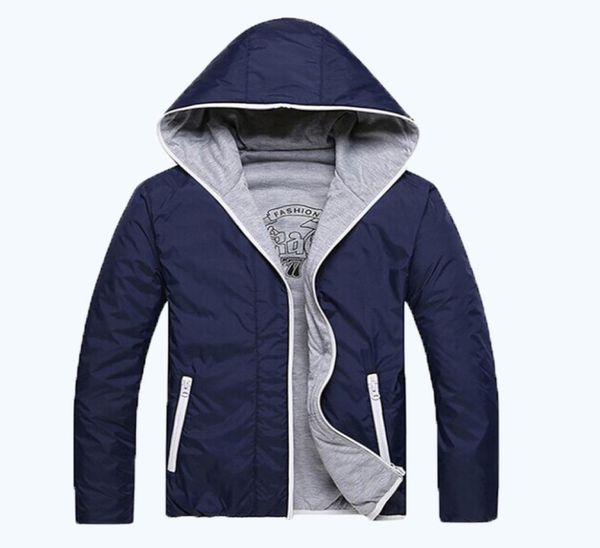 

hiking jackets 2016 hoodies men casual fashion style thin solid color twosided jacket men 2colors m3xl 451852213, Blue;black