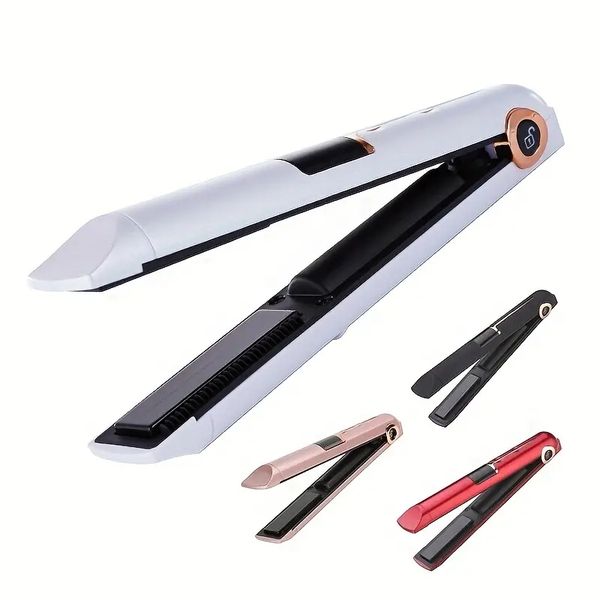 

wireless adjustable hair tool: straighten & curl your hair in seconds, Black