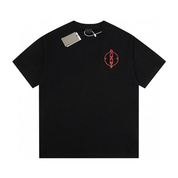 

men's plus tees & polos round neck embroidered and printed polar style summer wear with street pure cotton m set shorts tshirt 3q3fg, Black;brown