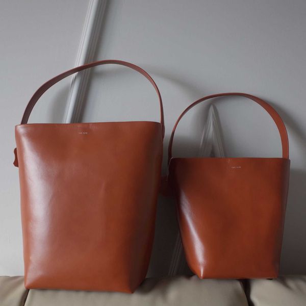

le orange new layer cow leather saddle leather the shoulder bag row bucket bag large capacity leather leisure bag