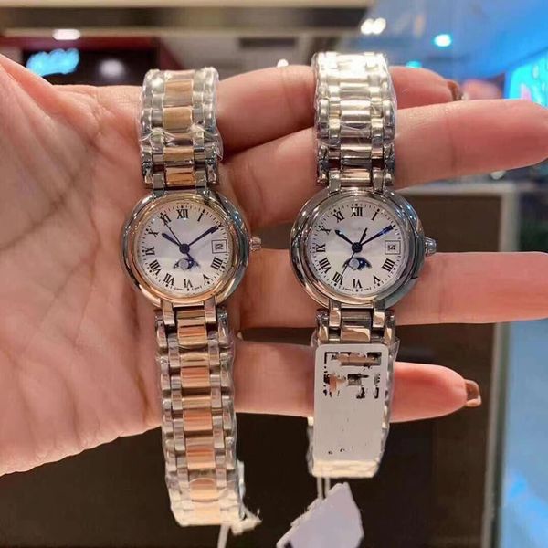 

design watch luxury watch heart moon series disc quartz women's watch designer bag watch, Slivery;golden