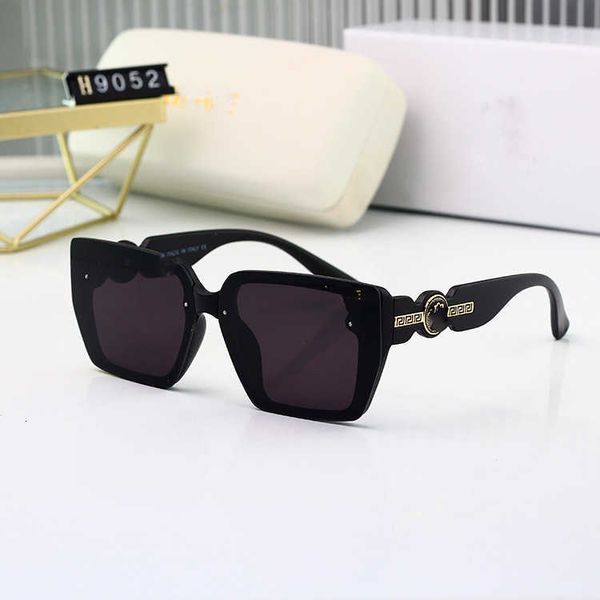 

fashion designer cool sunglasses 2023 new women's uv-resistant box glasses beauty head net red same6uxv, Black